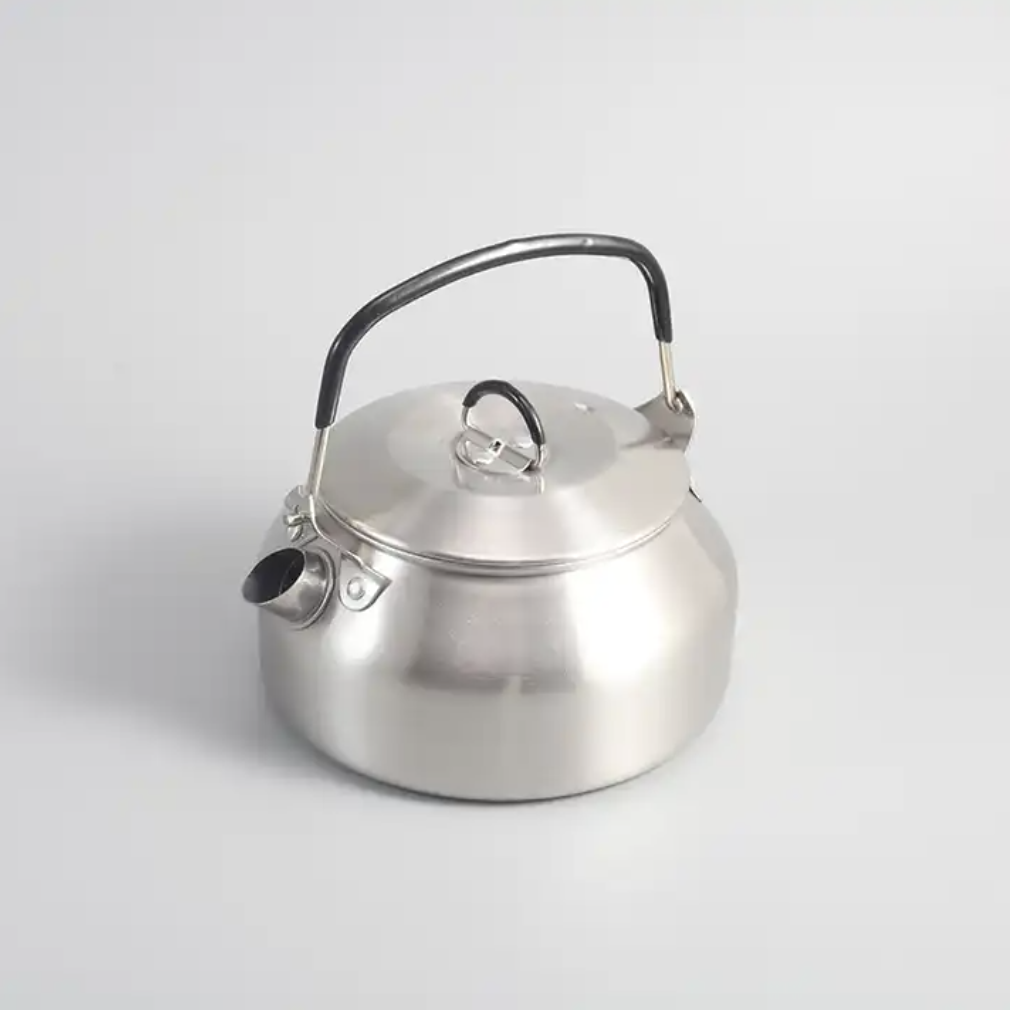 SOLO WILD wholesales portable stainless steel kettle outdoor camping kettle 1L tea kettle