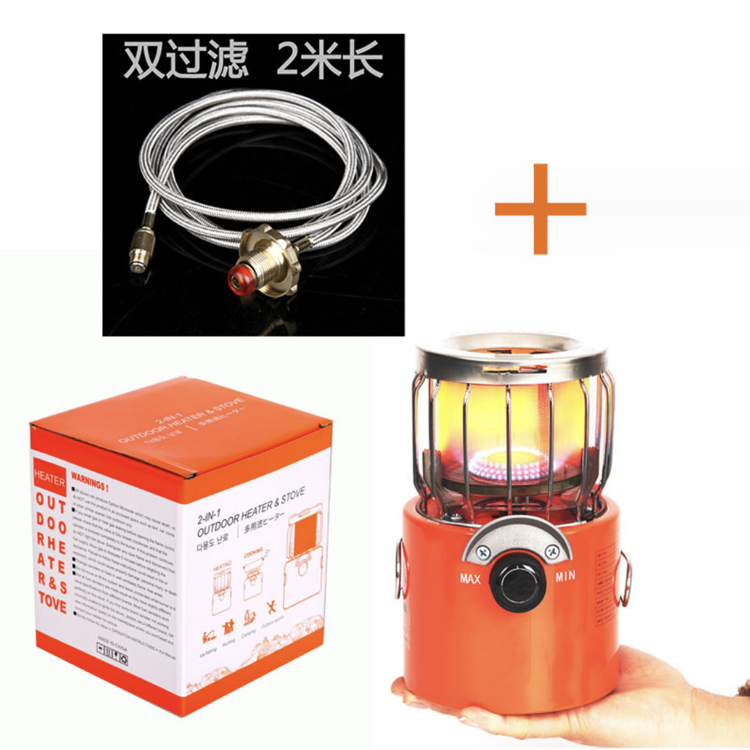 SOLO WILD camping butane gas heater and stove 2 in 1