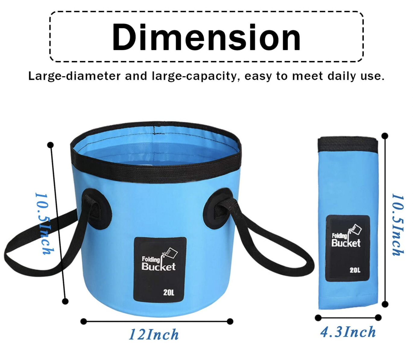 Outdoor Multifunctional fishing storage travel camping folding collapsible water bucket water bucket for camping