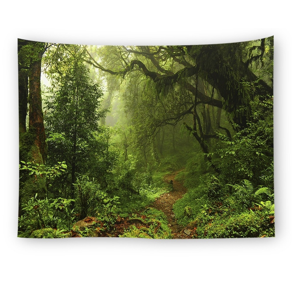 Custom Tapestry Forest 3D Digital Printing Decoration Room Tapestry Wholesale Tapestry 73*95 cm