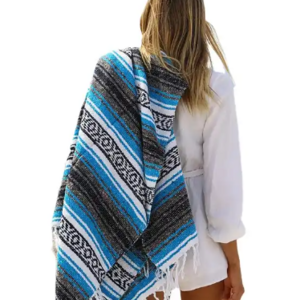 Factory Directly Cheap Wholesale Large Assorted Bright Colors Beach blanket Bulk Soft Woven Custom Mexican Throw Blanket