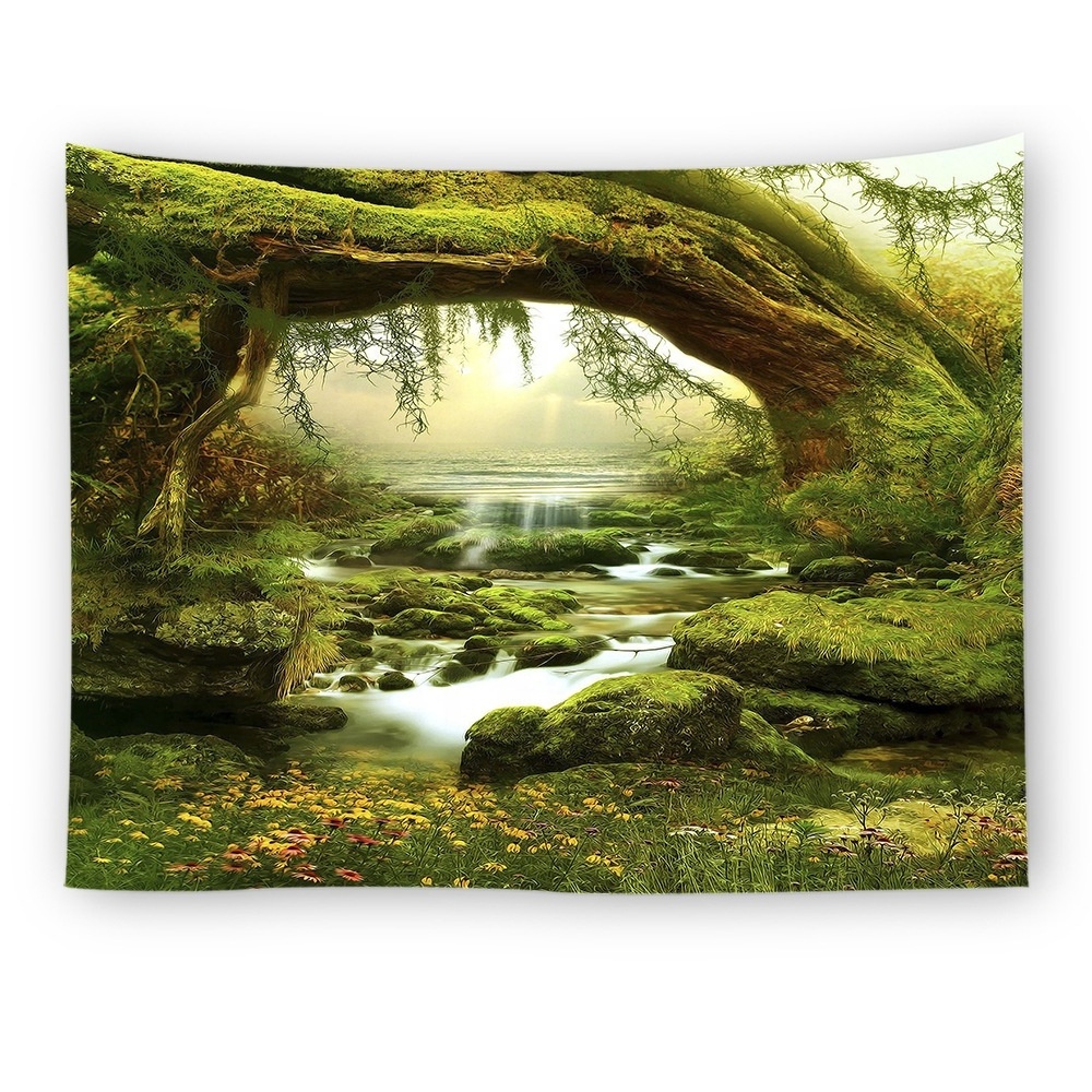 Custom Tapestry Forest 3D Digital Printing Decoration Room Tapestry Wholesale Tapestry 73*95 cm