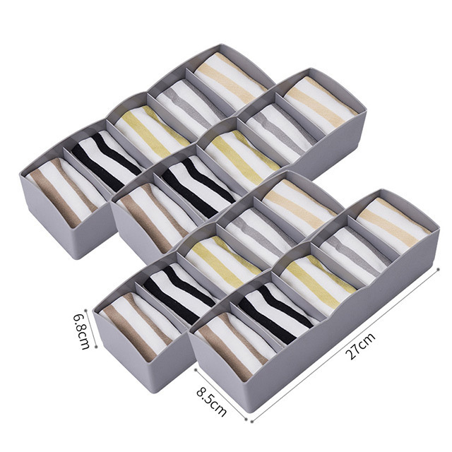 XingYou 3pcs Socks Organizer Storage Box Drawer Closet Organizers Boxes For Underwear  Home Storage