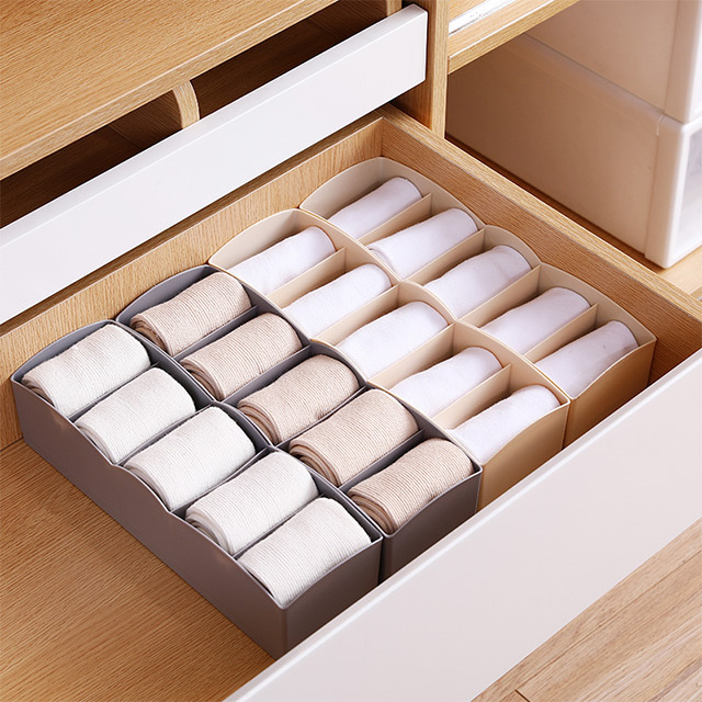 XingYou 3pcs Socks Organizer Storage Box Drawer Closet Organizers Boxes For Underwear  Home Storage