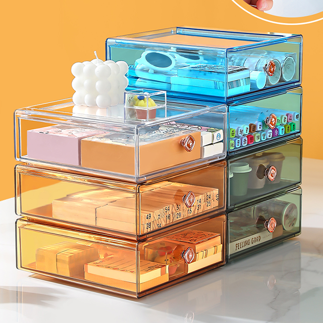 XingYou wholesale desk drawer Stationery organizers storage boxStackable drawer storage box