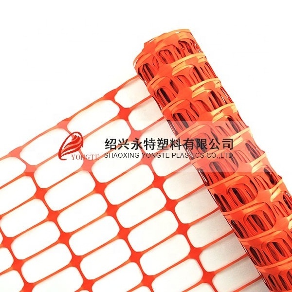 4FTX100FT orange HDPE temporary fence of construction plastic safety fence mesh net