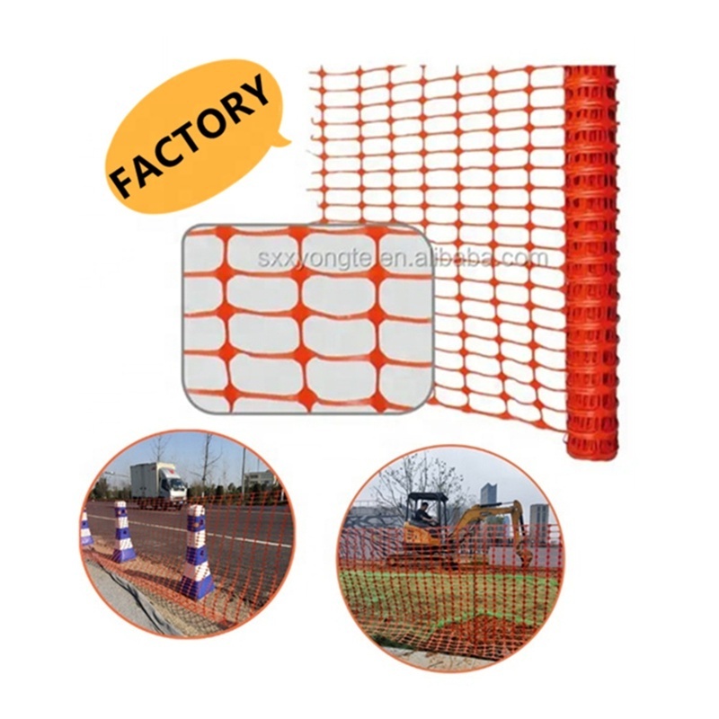 4FTX100FT orange HDPE temporary fence of construction plastic safety fence mesh net