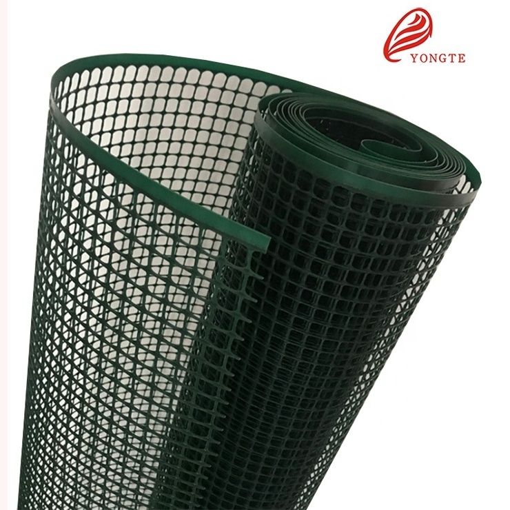 Agricultural netting 10mmX10mm PE green square plastic farm fence