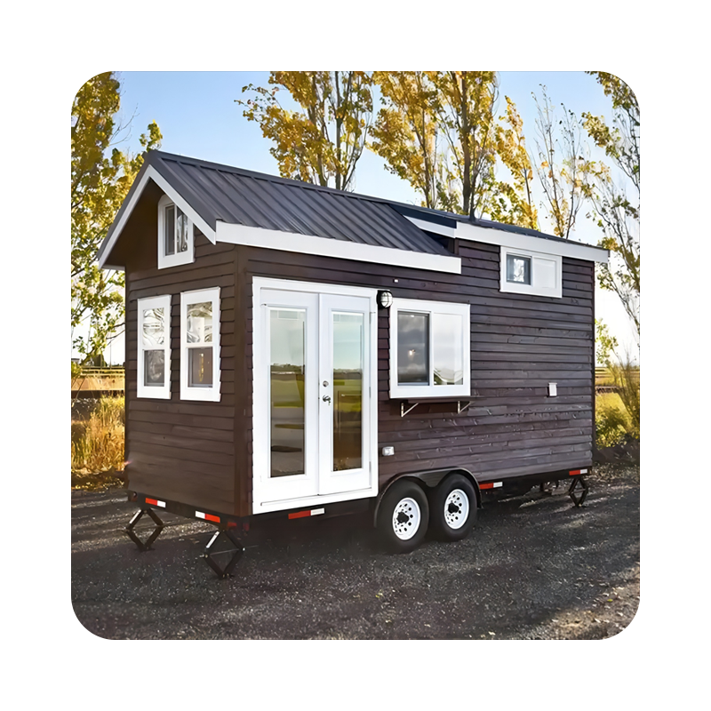 Modern casa cabin on wheels slide outs steel structure buildings villa tiny homes ready to ship trailer houses