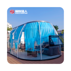 2023 outdoor new customize transparent glamping hotel resort house insulated windproof bubble dome tent home