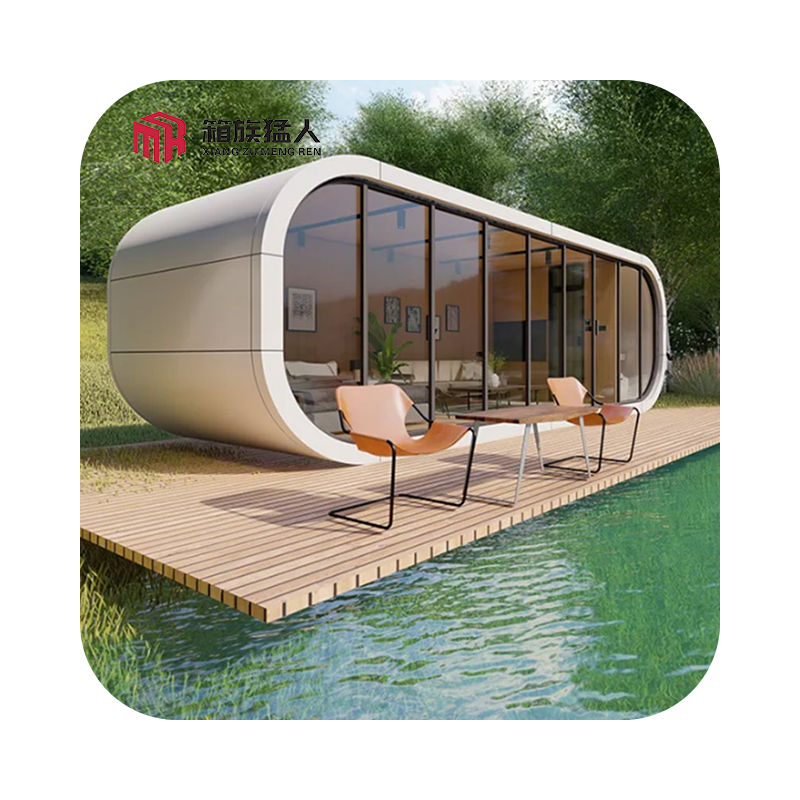 2023 Stunning portable ECO space capsule home office pod prefabricated working house movable apple cabin log