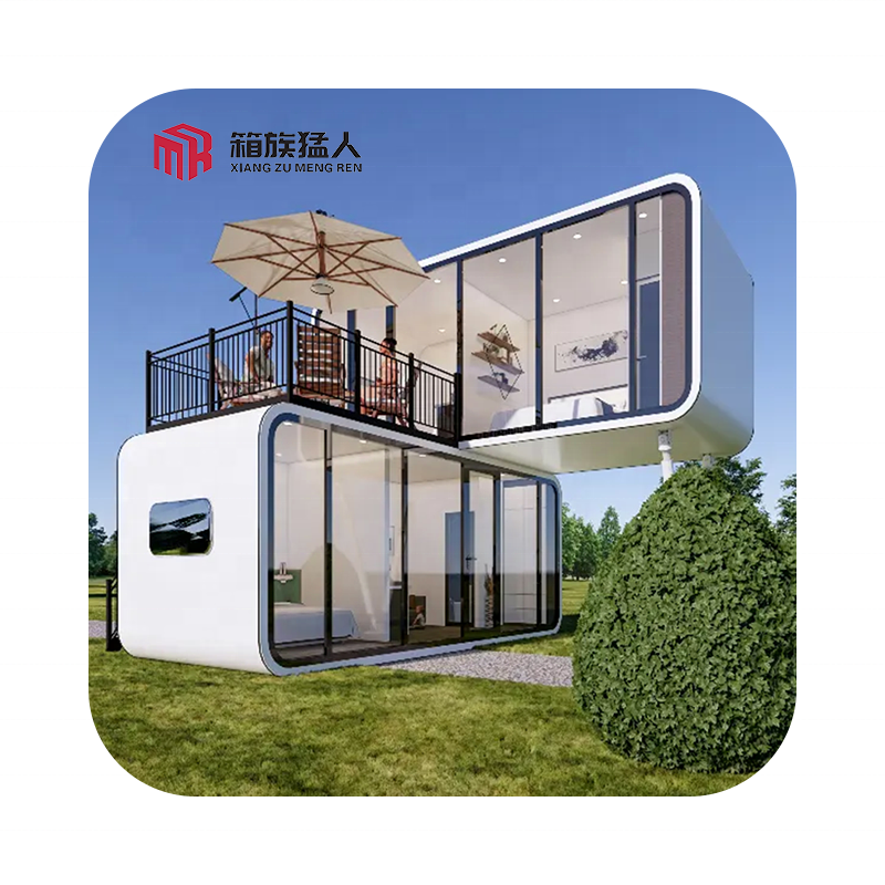 luxury Price  Steel Prefab Container Office Modular  Container House trailer houses Apple Cabin with 3 rooms