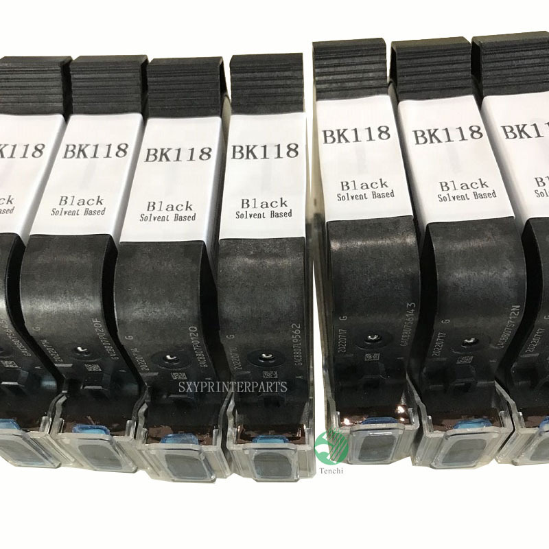 Original new solvent Based printer ink Cartridge BK117 BK118 BK129 for date coding machine