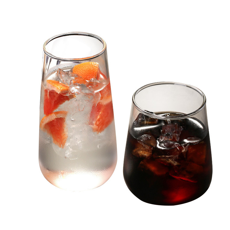 Wholesale 550ml 480ml vaso de vidrio High Borosilicate Water Glass Juice Cup Whisky Glasses