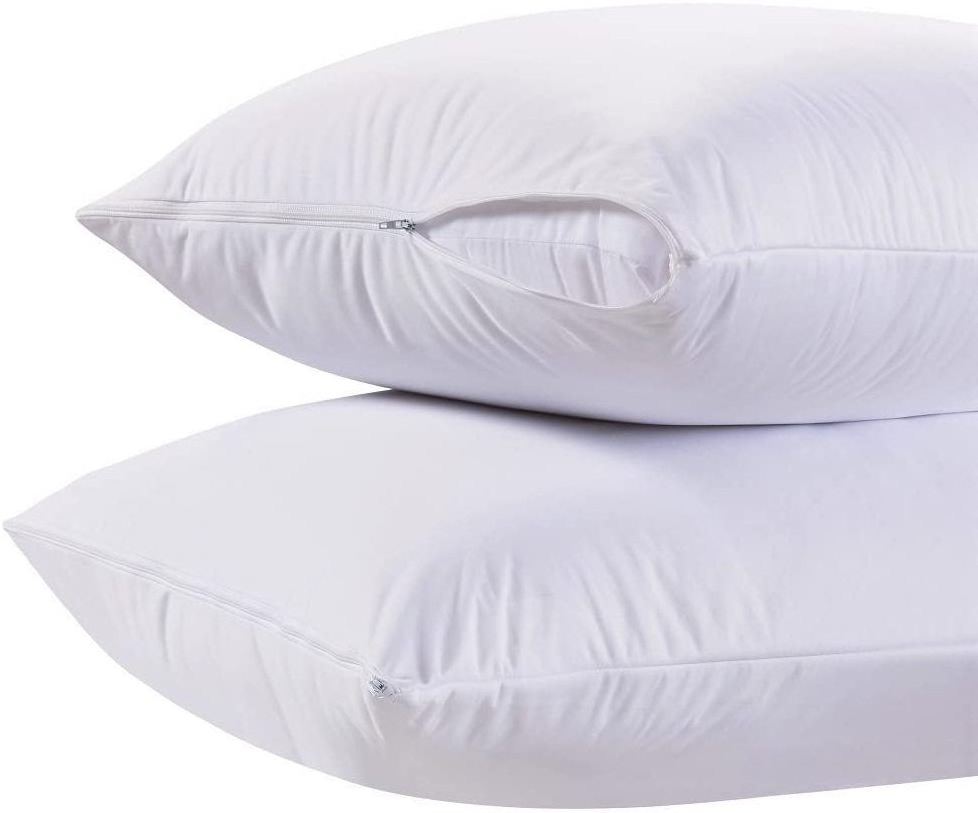 White Classic Luxury Hotel Collection Zippered Style Pillow Cover and Zippered Pillow Protectors and Pillow Case from Nan Tong