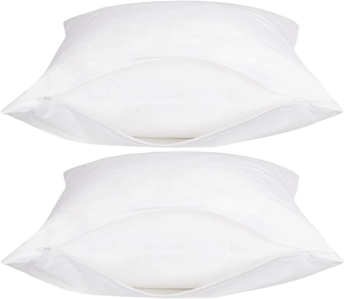 White Classic Luxury Hotel Collection Zippered Style Pillow Cover and Zippered Pillow Protectors and Pillow Case from Nan Tong