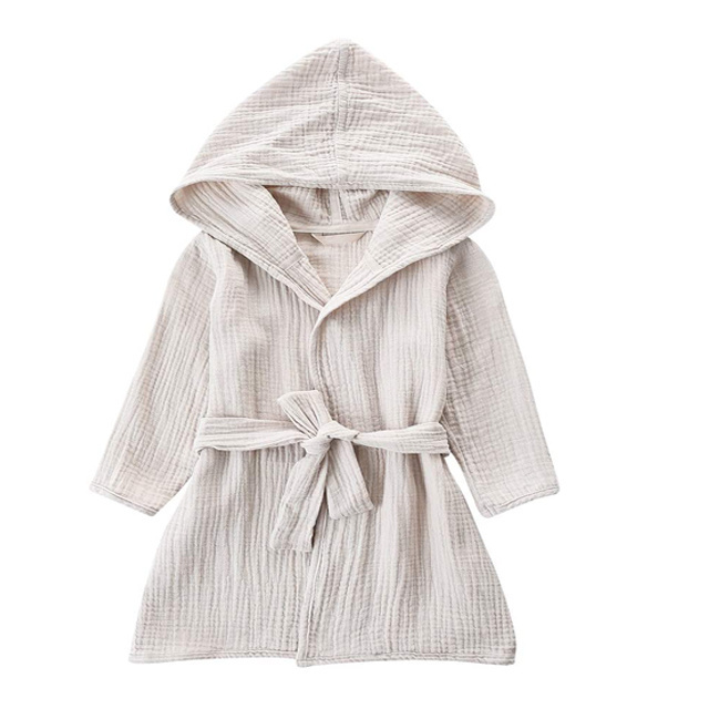 Hotel egyptian 100% Cotton linen wholesale kimono luxury bath robes with custom logo for kids and adults