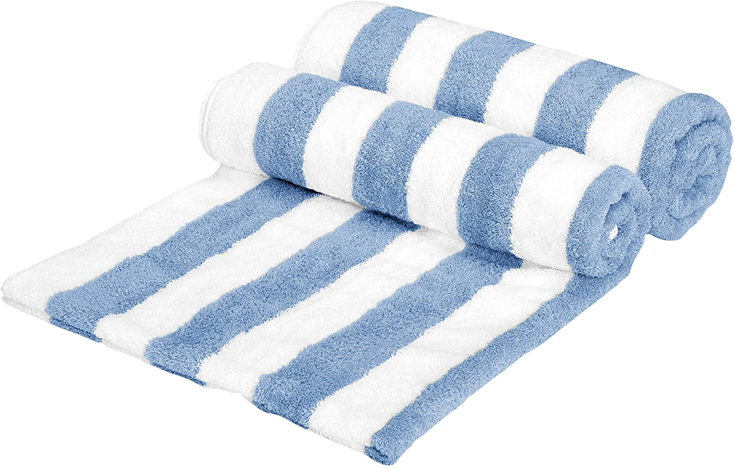 Cotton luxury Blue And White Striped pool Towel Beach Towel