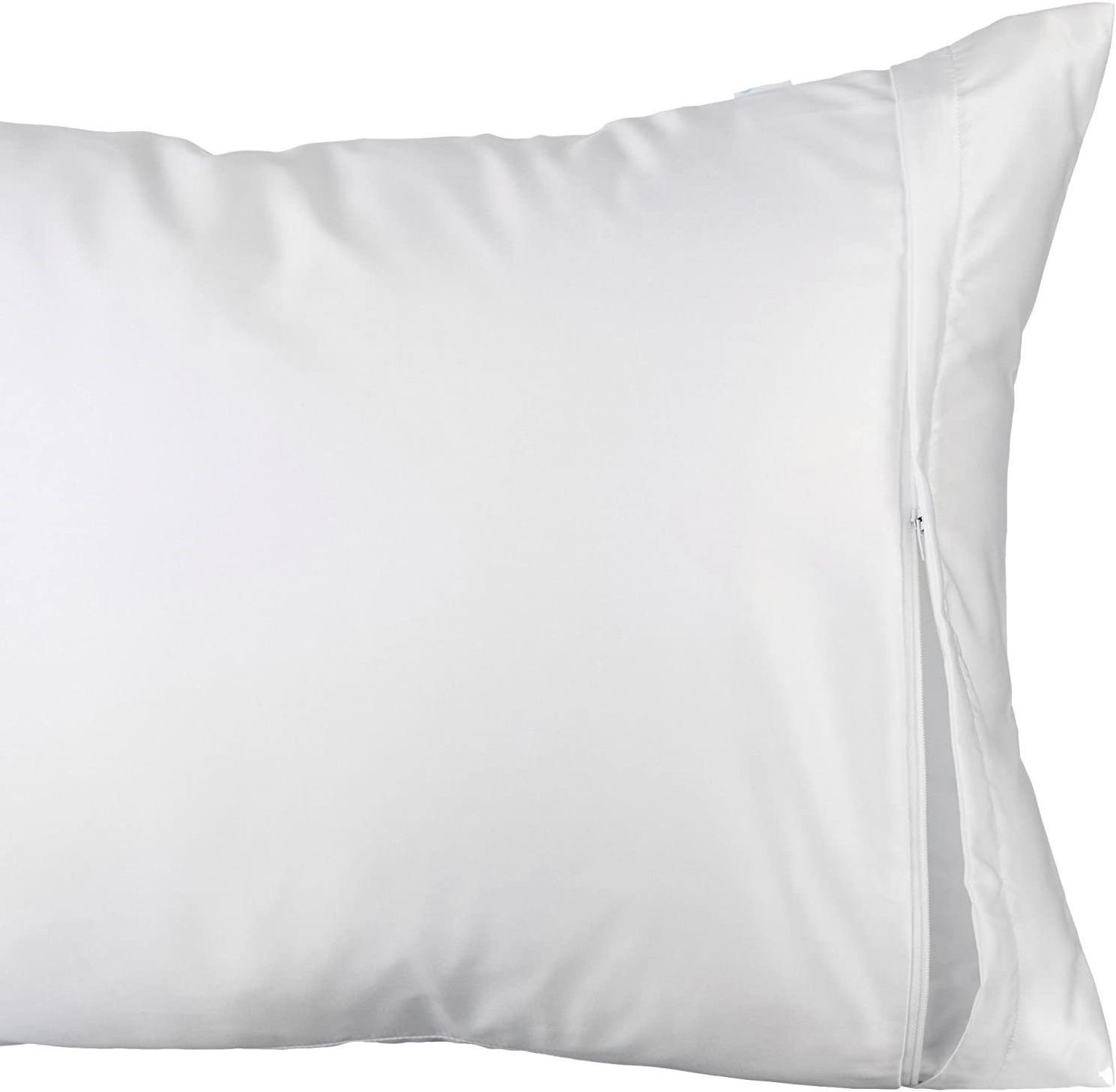 White Classic Luxury Hotel Collection Zippered Style Pillow Cover and Zippered Pillow Protectors and Pillow Case from Nan Tong