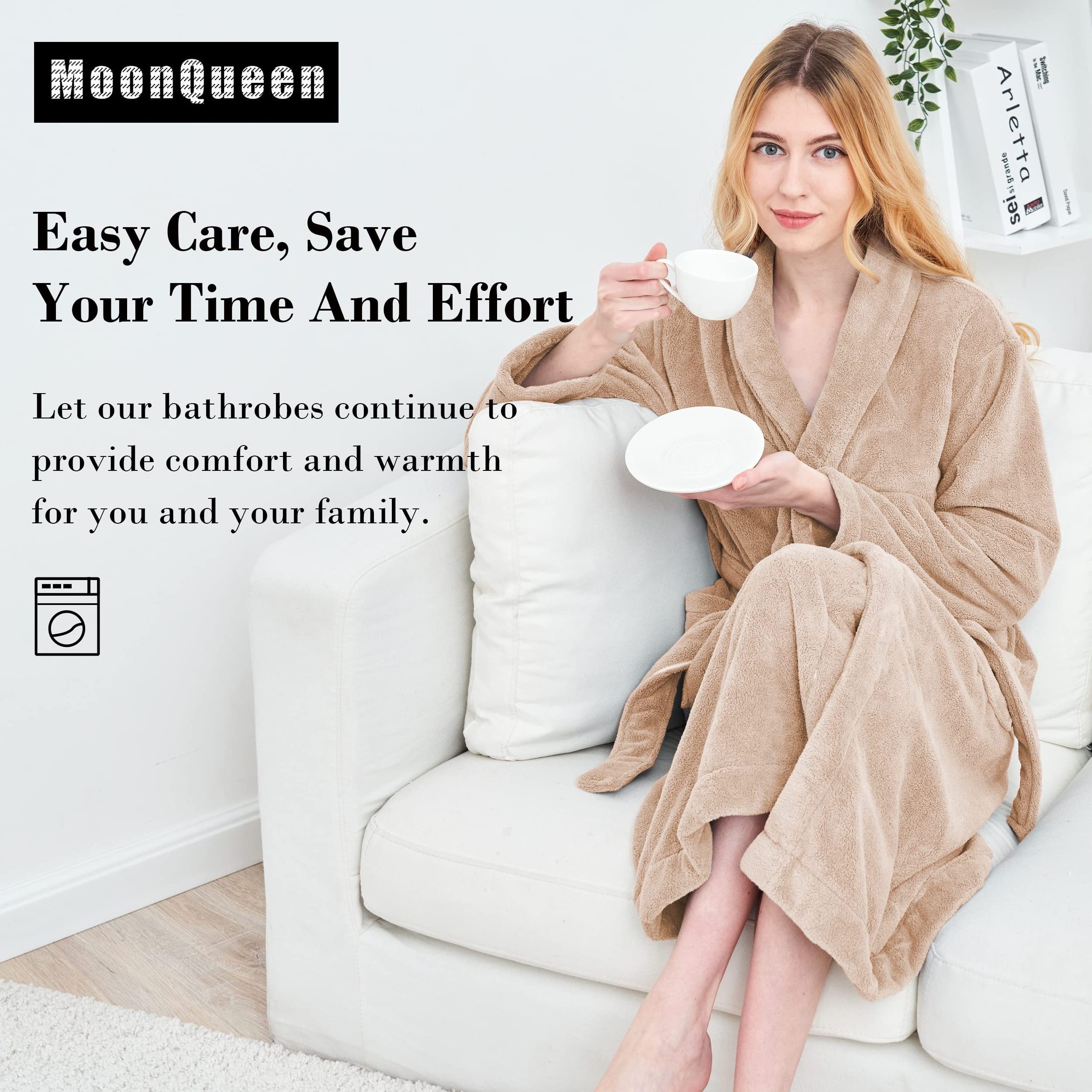 High Quality New Design High Quality Cut Pile Bathrobe Luxury Fluffy Hotel Bathrobe