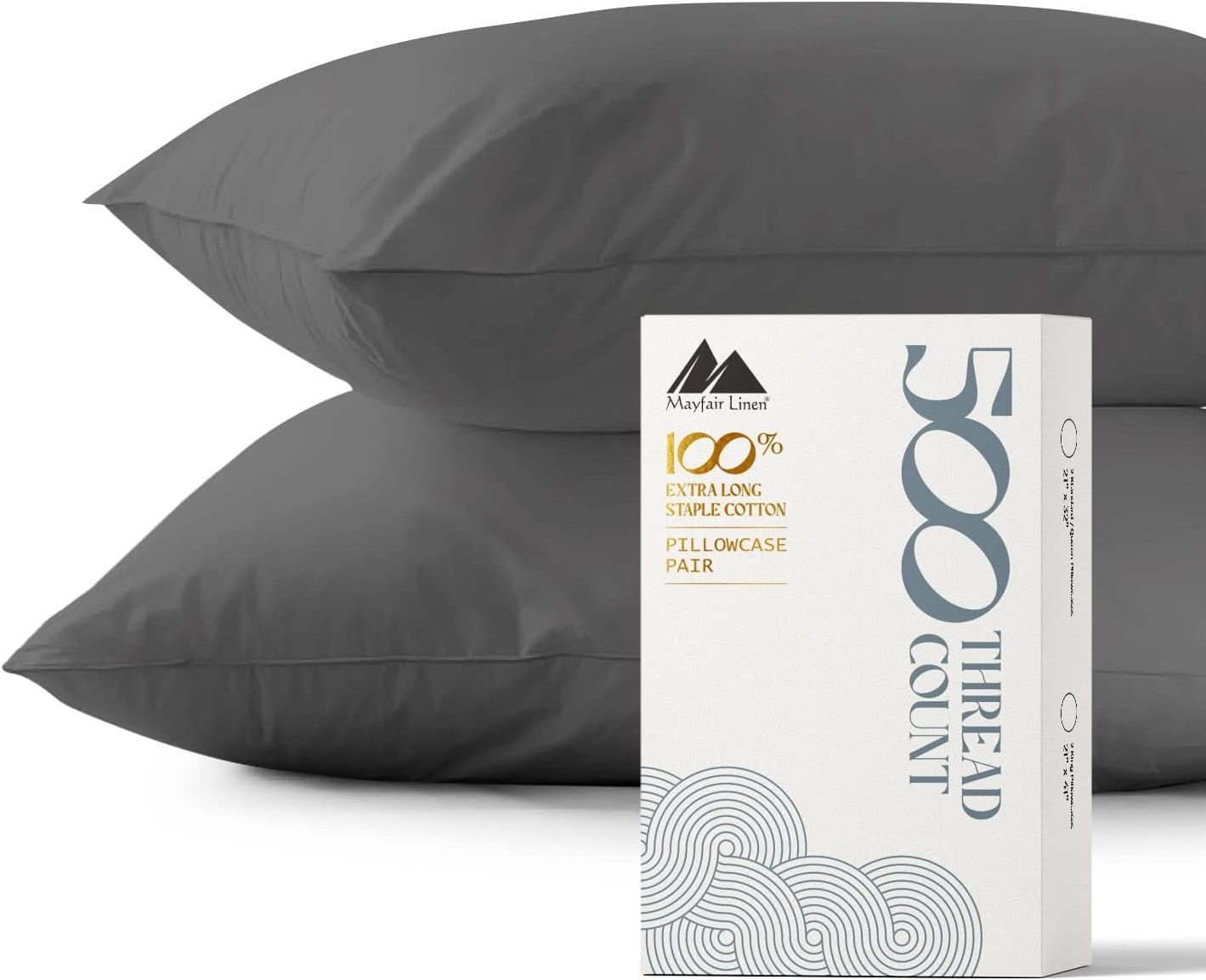 600 Thread Count 100% Egyptian Cotton Pillow Cases and Pillowcase Set of 2 with Long-Staple Combed cotton from Nan Tong