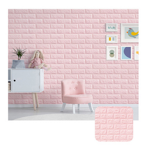 Factory Sale Wall Panel Kitchen self adhesive Wall Paper Sticker 3D Vinyl Wallpaper PE Foam Brick Wall Paper