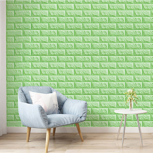 Factory Price Self Adhesive Wall Sticker Foam Papel De Parede Tijolo White Wall Paper 3d Ceiling Wallpaper