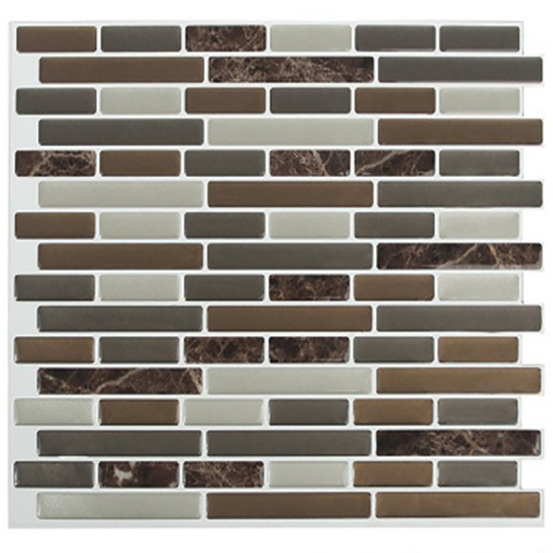 Hot Selling Smart Peel and Stick Backsplash Tiles Self Adhesive Mosaic 3D Easy Diy Tile for Decor