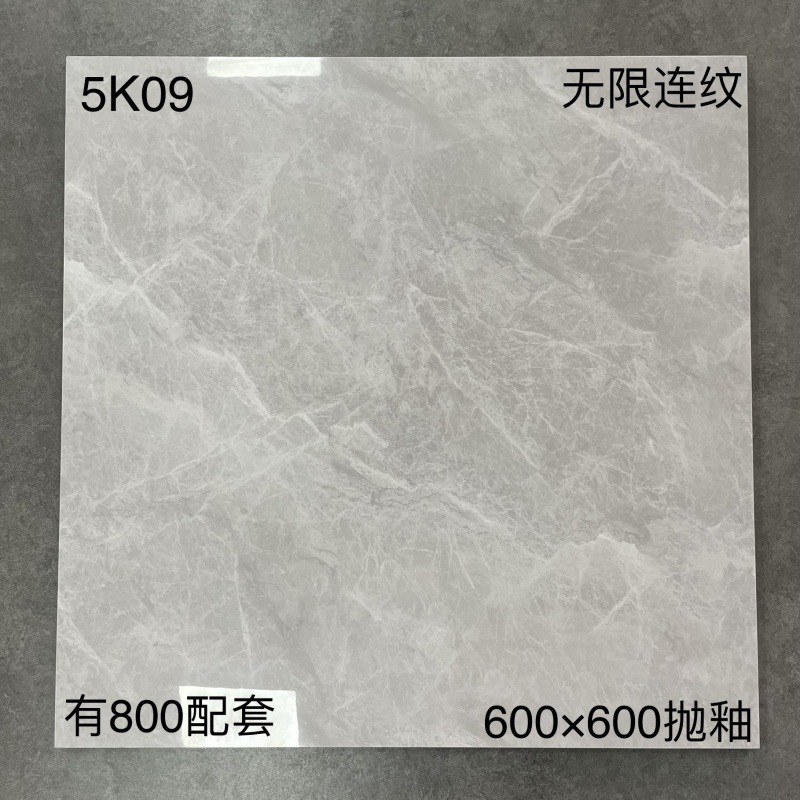 Yangchi Wholesale Family Marble Tiles Beige Color Floor Porcelain White 600x600 Ceramic Tiles Glaze  Polished Homogeneous Tiles