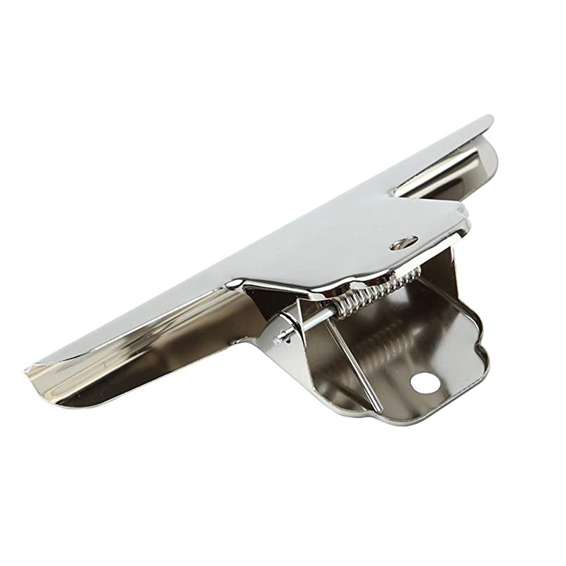 4inch Large Bulldog Clip Silver Stainless Steel File Money Binder Clips Clamps Metal Food Bag Paper Clips for Home Office School