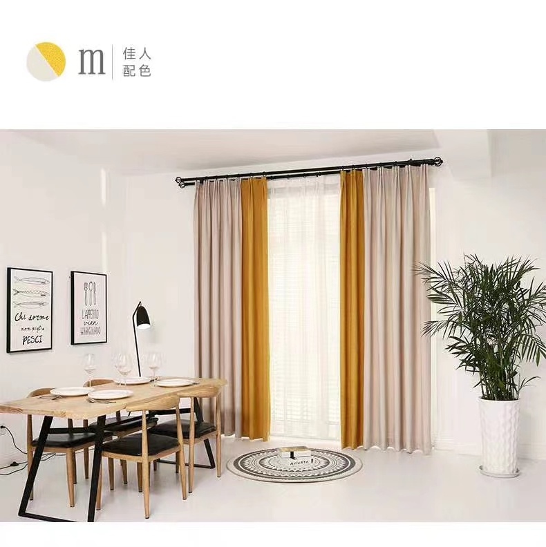 Limited Edition Releases Curtain for  Bedroom Linen Curtain Fabric