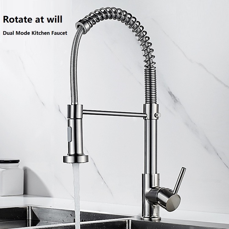 2022new fashion simple design kitchen sink tap faucet pull out kitchen faucets black gold with pull down sprayer