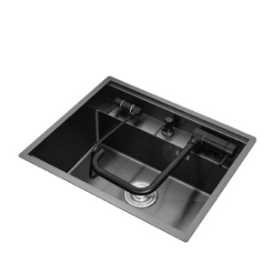 304 stainless steel hidden handmade single-slot bar counter embedded in the kitchen sink