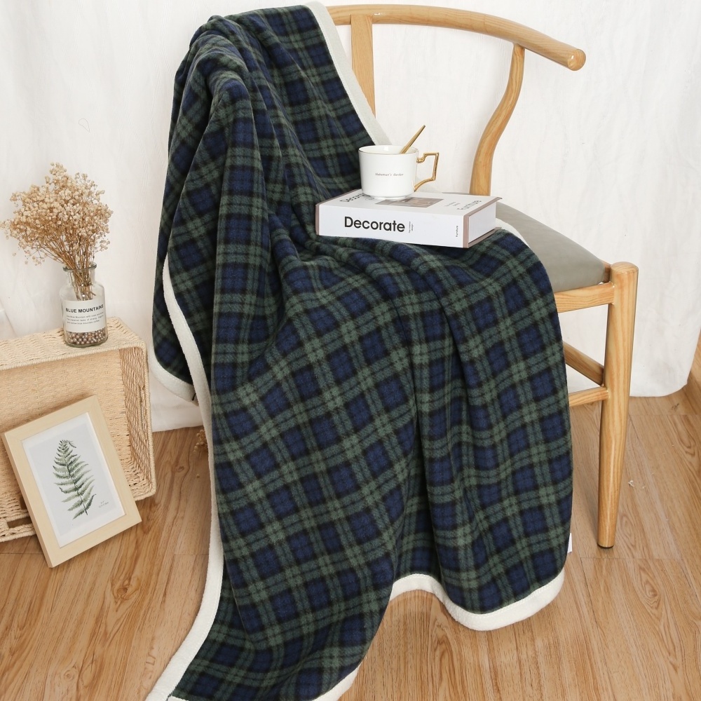 China factory price 100% polyester blanket polar fleece blanket Plaids bonded blanket for home