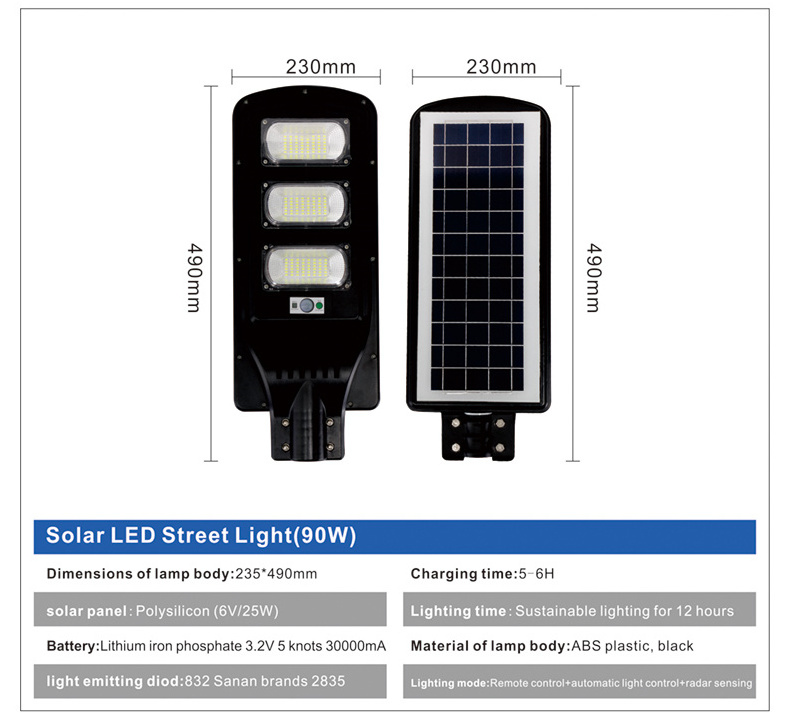 ip65 100w-400w Retail & wholesale projector Solar street light high quality remote control with on off switch simple wall light