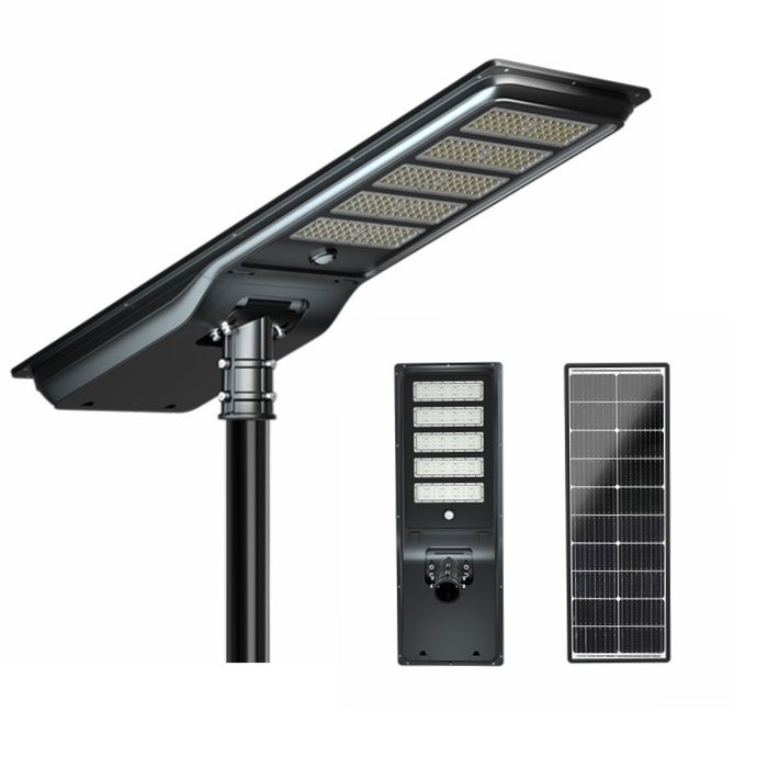 high lumen aluminum material 18v solar panel 60 watt 12v dc led solar street light with pole