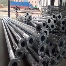 Manufactures 5m 8m 12m Q535 galvanized metal pole for lighting/ornamental lighting pole