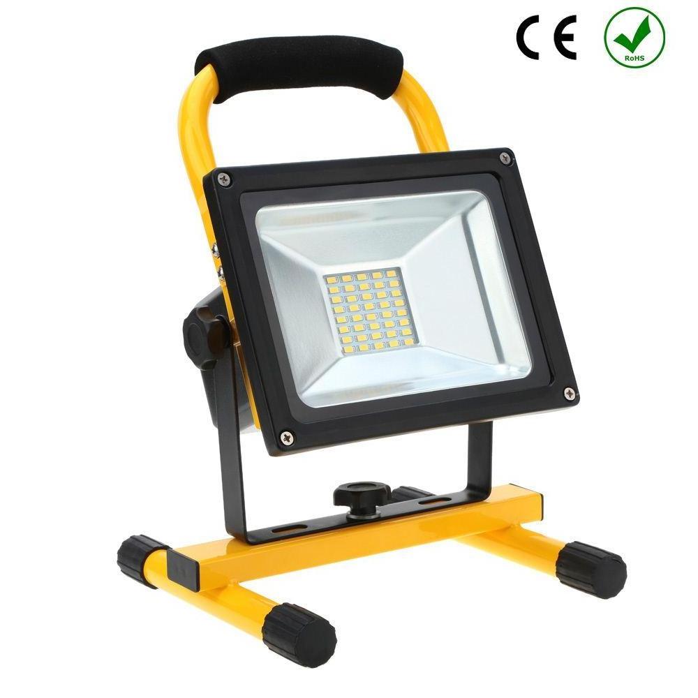 Good quality portable led rechargeable worklight cordless spotlight 10W 20W 30W 50W 100W