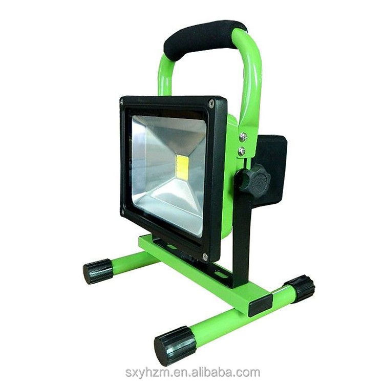 Rechargeable led floodlight for night work, IP65 portable led flood light 30w