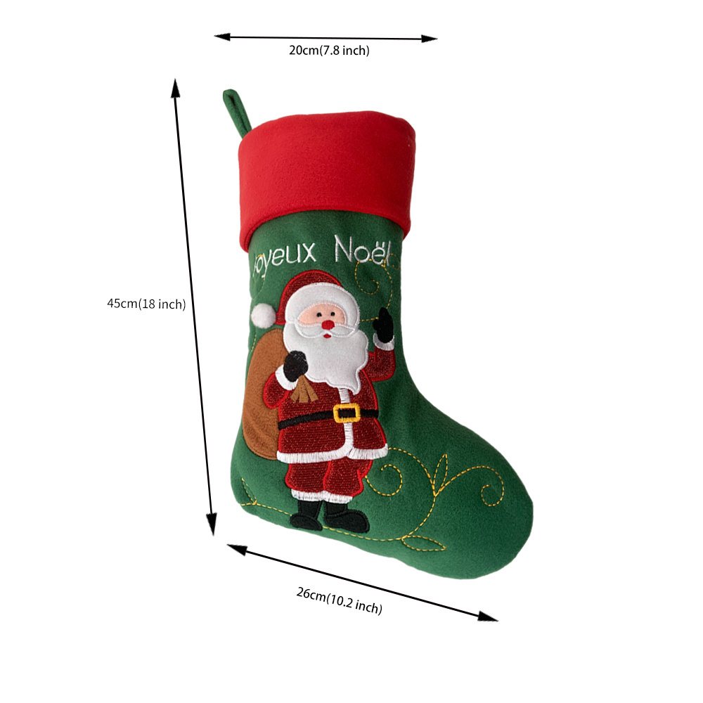 Customized Best-Selling Christmas Decorative Stockings Christmas Fireplace Gifts Hanging Stocking Bags Home Party Decorations