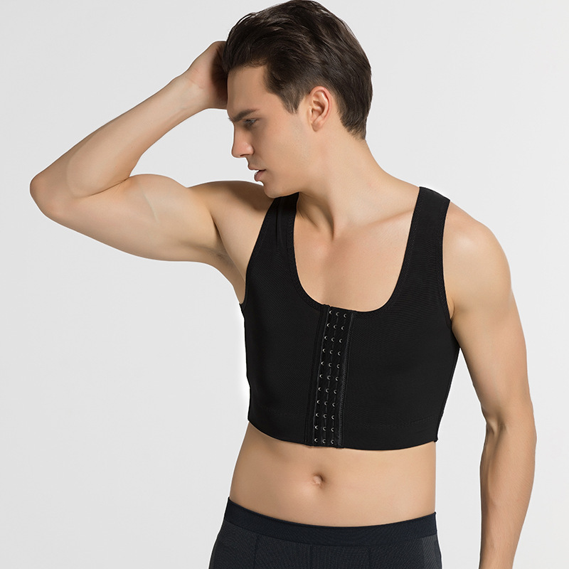 Men's body shaping clothing corset vest pull back lift back thin breathable body shaping tight underwear