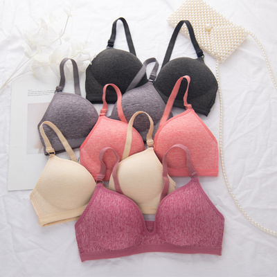 Adjusted-straps underwire lace bra thin underwear large size bra gather adjustment type thin cup bra