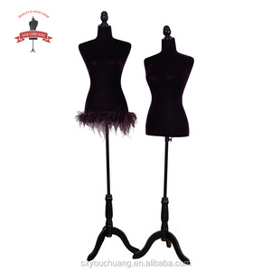 YCV005 Hot Design BLACK VELVET manikin doll dress form mannequin moving mannequin