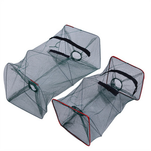 YOUME Foldable Fishing Net Crab Prawn Shrimp Fish Trap Net Mesh Fishing Network Lobsters Catcher Cage