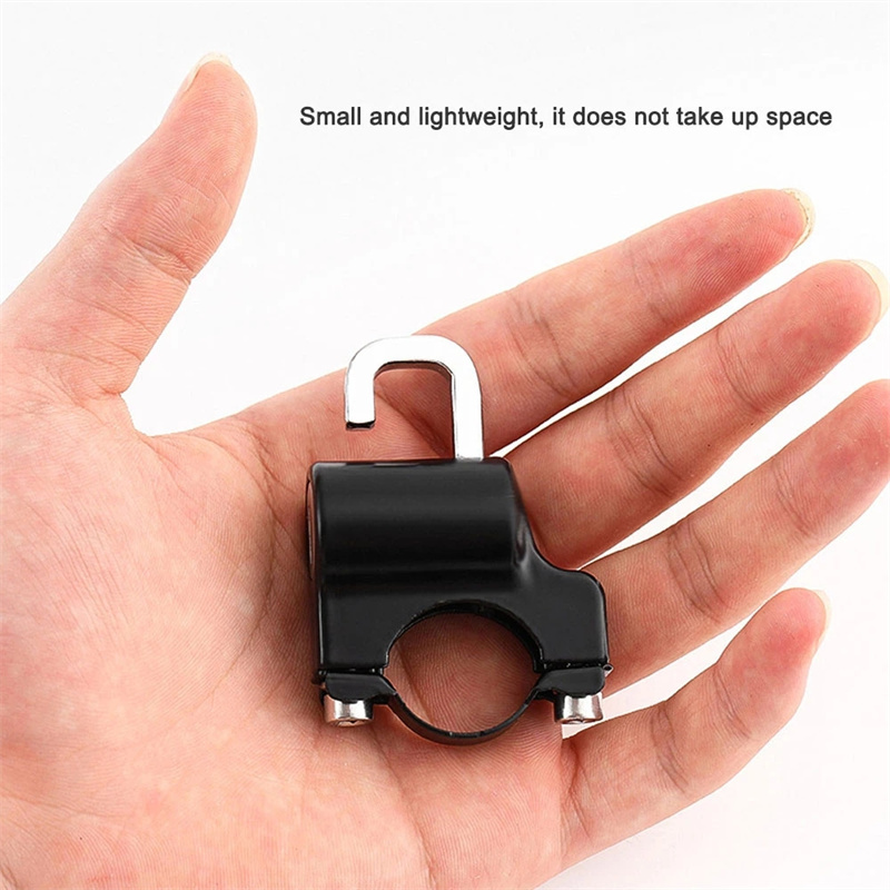 YOUME Universal Motorcycle Helmet Lock Bicycle Helmet Locks with 2 Keys Anti-Theft Security Helmet Lock for 22-24mm Handlebar