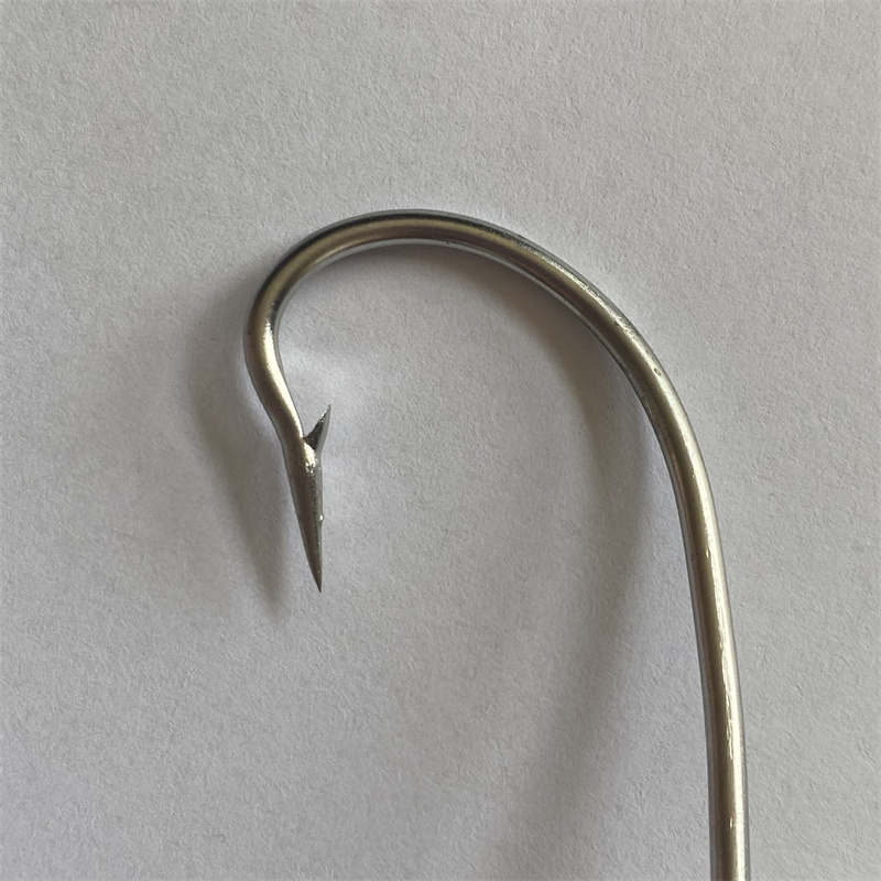 YOUME Stainless Steel Eel Fishing Hooks Open Circle Fishing Hook Jig Barbed Hooks For Saltwater