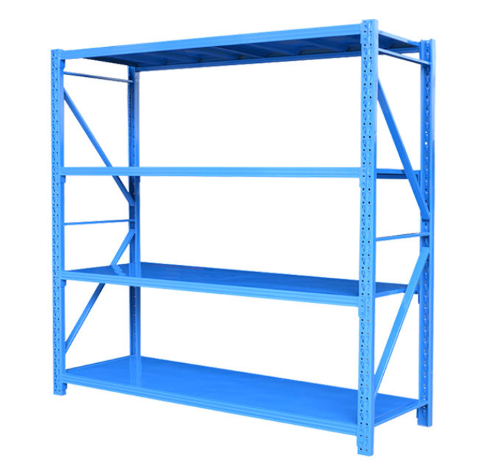 Store Supermarket Shelves Stacking Racks & Shelves 4 Tier Heavy Duty Rack Warehouse Storage Rack Shelf