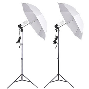 Photo Umbrella Lighting Kit,400W 5500K Photo Portrait Continuous Reflector light suitable for camera video studio shooting dayli