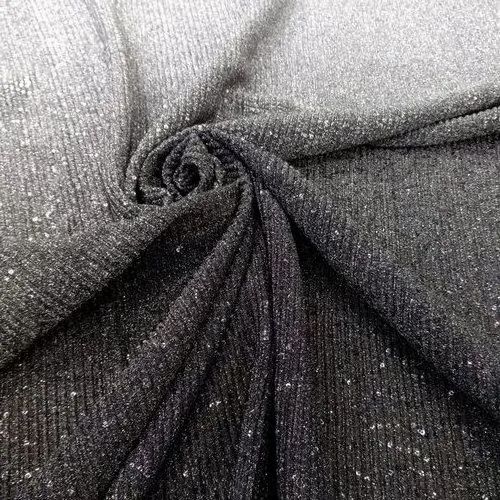 2024 Quick Turnaround  Lurex Shimmer Ombre Pleated Sequins Fabric for Dance Wear