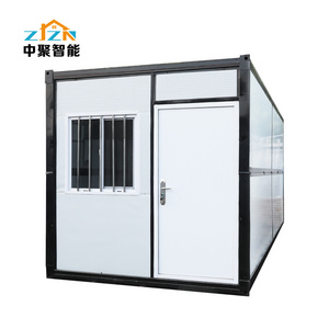 china good supplier 20ft 40 ft collapsible portable foldable flat house modular home folding container house with toilet